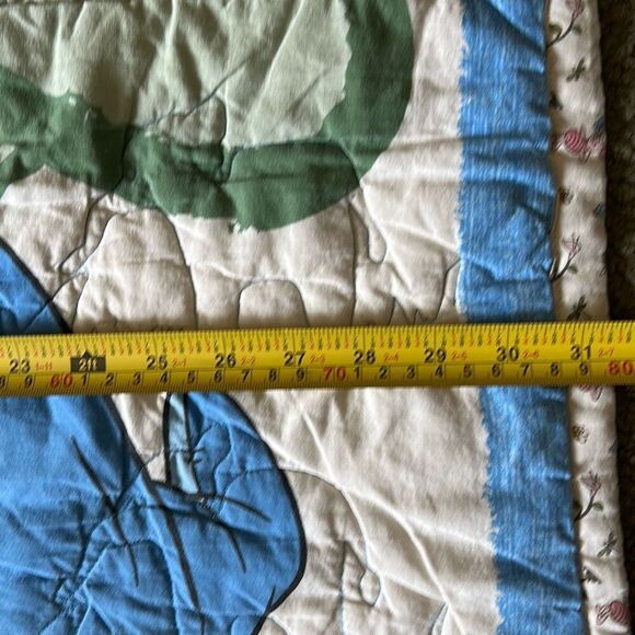 Disney Winnie The Pooh Vintage Baby Quilt Nursery Bedding Piglet Eeyore Handmade - Picture 10 of 11